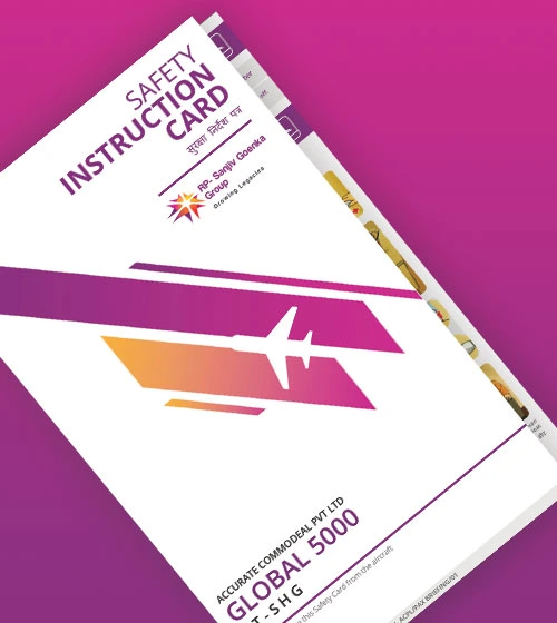 Airline Safety Instruction Card Design by Unitedmonks